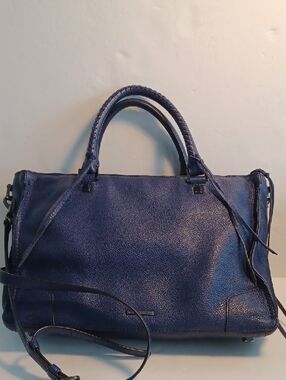 Rebecca Minkoff Navy Leather Satchel - Women’s Handbag.